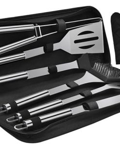 Portable Stainless Steel Barbecue Tool Set for Outdoor Cooking Convenient Grillware Accessories Foodies and Camping Lovers
