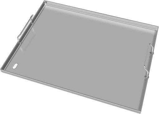 CANDANA Full Size Grill Griddle Stainless Steel Griddle for Weber Spirit Grill Parts I & II 300 Series Spirit E/S 310 E/S 320 E/S 330 SP-320, Flat Top Grill Plate with Removable Handles