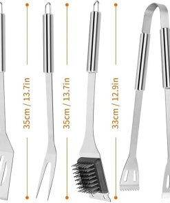 Stainless Steel BBQ Tool Set BBQ BBQ Accessories Outdoor Camping Cooking Tool Kit BBQ Utensils 2
