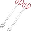 4 Pcs Charcoal Clip Multipurpose American Flag Bandanas Extra Kitchen Tongs Kitchen Accessories Metal Cooking Tongs Multitools Metal Serving Tongs Coal Tongs Ir