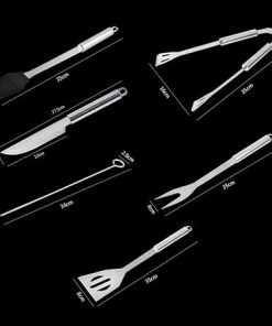 SEFAX BBQ Grill Tools Set with Case – 9PCS Stainless Steel Grilling Utensils with Portable Bag, Outdoor Barbecue Grilling Tool Kit for Camping Backyard 2