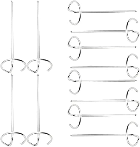 12 Pcs Stainless Steel Skewers for Air Fryer BBQ Grilling Meat Kebab Vertical Barbecue Tools Kitchen Accessories 12 Pcs Stainless Steel Skewers for Air Fryer BBQ Grilling Meat Kebab Vertical Barbecue Tools Kitchen Accessories