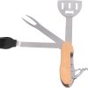 5 in 1 BBQ Multi Tool, BBQ Barbecue Grill Accessories Tools Set Kit Foldable and Portable Grill Tools Set Grilling Utensil Set Stainless Steel Grilling Accessories Gift