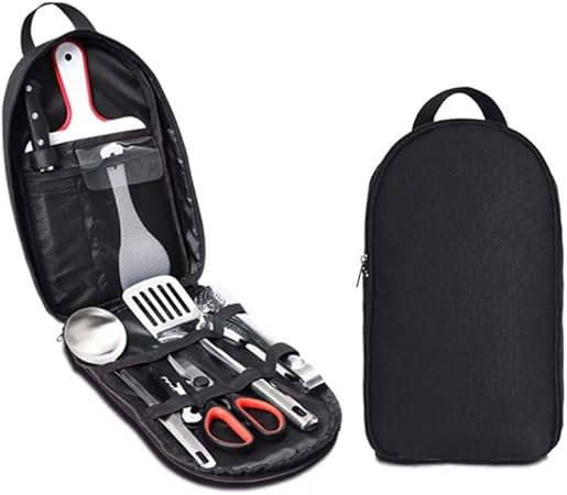 Barbecue Tools Accessories – 8 Piece Grill Set with Case Camping Barbecue Tools Accessories – 8 Piece Grill Set with Case Camping