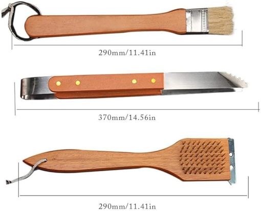 18pcs Extra Thick Stainless Steel Grill Tool Set for Men, Heavy Duty Grilling Accessories Kit for Backyard, BBQ Utensils Gift Set with Spatula - Image 2