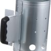 KESYOO 1pc Charcoal Bucket Barbecue Accessories Charcoal Starter Stove Fire Starter Charcoal Barbecue Grilling Barbeque Large Barbecue Grill Barbecue Starter Silver Galvanized Sheet