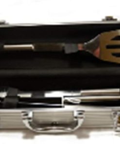 3pcs Barbecue Grill Utensils Kit Stainless Steel BBQ Grill Tools Set – Camping Grill Accessories in Aluminum Case for Christmas Birthday Presents – Ideal Outdoor Grilling Gifts Set 2