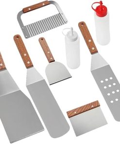 8pc Grilling Utensil Set BBQ Tools Charcoal Grill Accessory Outdoor Grill Kit Tools Set