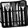 Barbecue Tools Set 12pcs Stainless Steel BBQ Tools with Storage Bag Grilling Utensil Set Ideal for Barbecue Lovers