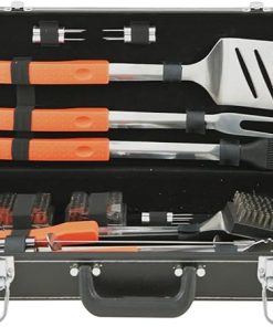 Mr. Bar-B-Q 94006Y 20-Piece Rubber Grip Set in Black Attache Case
