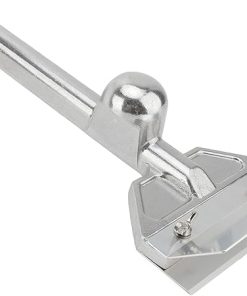 Griddle Scraper with Stainless Steel Replaceable Blades, Long Handle Flat Top Grill Tool, Heavy Duty Aluminum Scraper for Restaurant, Food Truck, Home Kitchen, Commercial Use