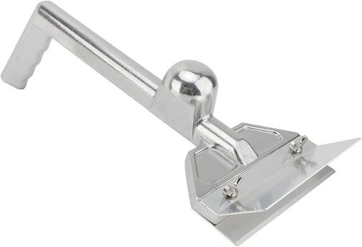 Griddle Scraper with Stainless Steel Replaceable Blades, Long Handle Flat Top Grill Tool, Heavy Duty Aluminum Scraper for Restaurant, Food Truck, Home Kitchen, Commercial Use