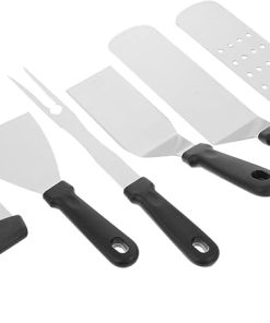 Complete Stainless Steel Grill Tools Kit BBQ Accessory Set for Camping Outdoor Use