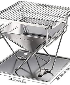 Portable Stainless Steel BBQ Grill Folding BBQ Grill Outdoor BBQ Grill Camping Picnic Barbecue Tool Barbecue Accessories 2