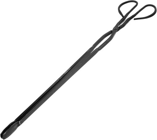 BESPORTBLE Outdoor Charcoal Tong Long Handle Bbq Firewood Clamp for Safe Grilling Fireplace Use Durable Lightweight Design for Camping Outdoor Cooking Random Style