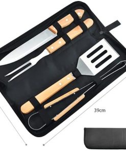 BBQ Grill Accessories Set,4Pcs Stainless Steel Grill Tools Grilling Accessories, Grill Mats for Camping/Backyard Barbecue, Grill Utensils Set for Men Women 2