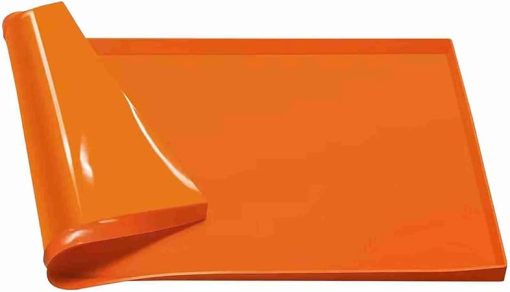 Griddle Mat Protective Cover Heavy Duty Non Stick Silicone Griddle Tool Mat Orange for 36 Inch Griddles Outdoor Grilling Enthusiasts Food Grade Silicone 35.5in x 21.6in x 0.98in