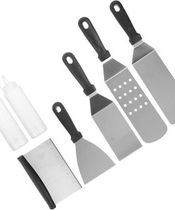 Men's Grill Sets Bbq Utensils Stainless Steel Griddle Scraper Cooking Accessories Outdoor Grilling Tool Kit