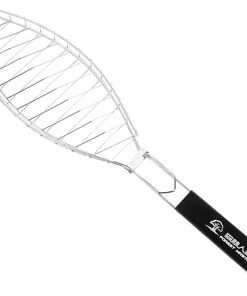 Hemoton Cooking Grate Barbecue Tool Bbq Grill Accessories Stainless Steel Fish Grill Rack
