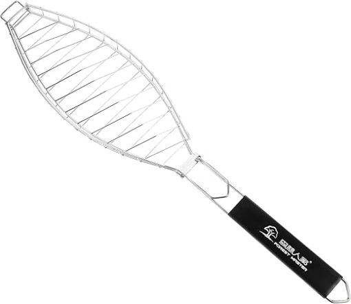 Hemoton Cooking Grate Barbecue Tool Bbq Grill Accessories Stainless Steel Fish Grill Rack