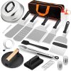 18pc Griddle Accessories Kit Flat Top Grill Tools BBQ Set Dome Press Spatulas