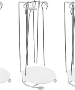 3 Sets Roast rack standing skewers for grilling camping accessories spoon holder barbecue skewer stand hanging rack kabobs skewers Bracket BBQ Hanging Rack detachable