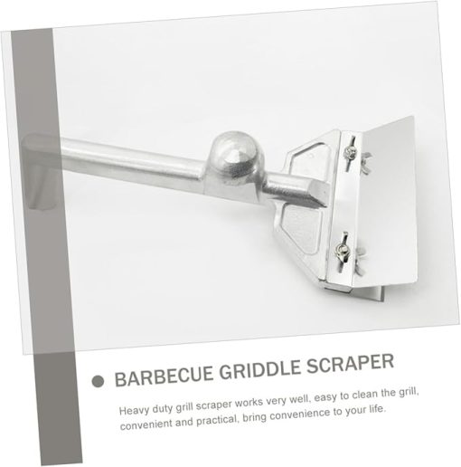 Sosoport Barbecue Griddle Scraper Professional Cooking Tool Heavy Duty Scraper Stainless Steel Blade Ergonomic Grip - Image 2