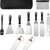 Grill Tools Set of 3, BBQ Tool Set, Heavy-Duty Barbecue Grilling Accessories, Stainless Steel BBQ Accessories Tool Set with Storage Bag, for Gourmets, Barbecue Fans, k 4