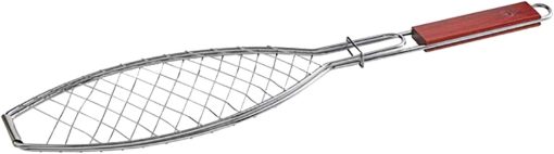Grill Basket Grill Fish Net Stainless Steel Barbecue Clip Turkey Fish Meat Barbecue Clamp Charcoal Grill Kitchen Accessories (Color : B)