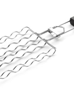 Barbecue Tools for Grilling BBQ Tongs Sausage Barbecue Net Beef Grilling Basket Clip Style Grill Mesh