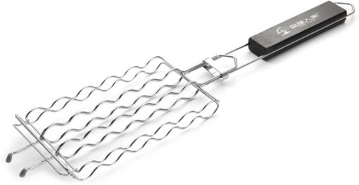 Barbecue Tools for Grilling BBQ Tongs Sausage Barbecue Net Beef Grilling Basket Clip Style Grill Mesh
