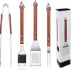 Rib Prep Tool Membrane Remover, Rib Membrane Removal Tool, Stainless Steel BBQ Rib Skinner, Dishwasher Safe BBQ Accessories, Easy Membrane Removal for Grill Masters (3PCS-with Accessories) 3