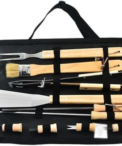 Stainless Steel Barbecue Tool Set Outdoor Barbecue Clip Brush Fork Shovel BBQ Combination 2