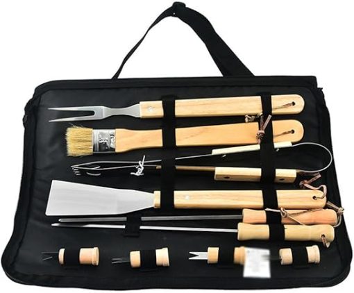 Stainless Steel Barbecue Tool Set Outdoor Barbecue Clip Brush Fork Shovel BBQ Combination - Image 2