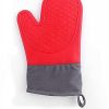 Heat Resistant Glove Cotton Linen Kitchen Cooking Microwave Gloves Baking BBQ Potholders Oven Mitts 3
