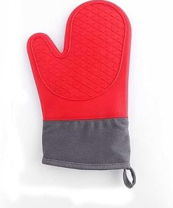 Silicone Microwave Gloves BBQ Gloves Piece Oven Baking Hot Pot Mitts Heat Resistant Kitchen Baking Cooking