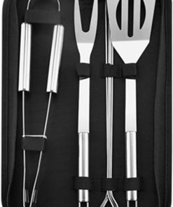 MaGiLL BBQ Grilling Tool Sets Stainless Steel Spatula Fork and Clip Grill Accessories Perfect for Barbecue and Grilling Gadgets
