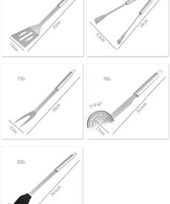 BBQ Grill BBQ Accessories, Stainless Steel Grill Tools Grilling Accessories Grill Set Barbecue Grill Accessories for Outdoor Grill, BBQ Tools Grill Utensils Grilling Tools 2