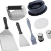 BBQ Tool Set, Stainless Steel BBQ Accessories, 24 Pieces of Outdoor BBQ Tools, Heat-Resistant Handle BBQ Clips, Portable Camping BBQ Kit 3