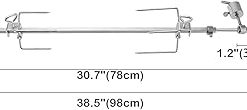 onlyfire Stainless Steel BBQ Rotisserie Kit for Weber Genesis 310/330(Year Under 2016), Spirit 310/330 Series Gas Grills – 3/8″ Square Spit Rod 2