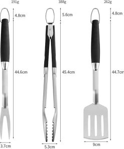 Grill Tools Set Outdoor BBQ Tools BBQ Spatula Griddle Kit Grill Accessories Set 2