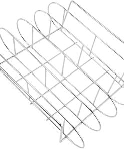 HANABASS Rib Rack for Grilling Stainless Steel Bbq Rib Rack Picnic Camping Baking Cooking Tool