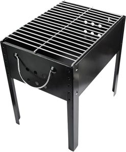 Bbq Grill Stainless Steel Four-legged Rectangular Barbecue Grill Bbq Accessories for Outdoor Camp Picnic