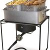 King Kooker 1618 16-Inch Propane Outdoor Cooker with Aluminum Pan and 2 Frying Baskets, Multicolor