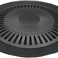 BBQ Grill Outdoor Non-Stick Korean BBQ Grills Round Pan Barbecue Grill for Outdoor Carbon Barbecue BBQ Accessories Tools Easy Clean