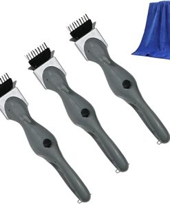 Cumuul Steam Grill Brush, 2025 New Stainless Steel BBQ Barbecue Grill Steam Cleaning Barbeque Brush, Portable Outdoor Deep Steamer Accessories for Charcoal Kitchen Clean Tool(3pcs)