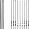 BBQ Stainless Steel Barbecue Skewer BBQ Skewers Iron Stick for Outdoor Camping Picnic Barbecue Skewers Tools Accessories(11Pcs 28cm)