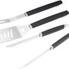 MaGiLL Stainless Steel BBQ Grill Tools Set 3 Pcs Griddle Accessories Kit with Spatulas,Tongs,Fork Heavy Duty for Outdoor BBQ Teppanyaki 4
