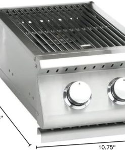 Summerset Grills SIZSB2 Sizzler Double Side Burner – LP 2