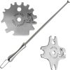 Sage Owl Bristle-Free Stainless Steel BBQ Grill Scraper for Outdoor Grills Combined with Handle – Barbecue Grill Cleaning Tools – Cooking Stocking Stuffers for Dad and Husband